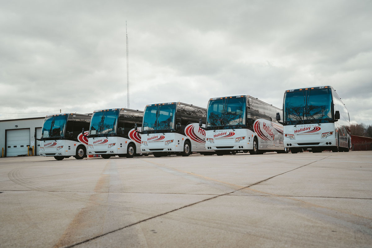 5 New Prevost H3-45 Added to the Fleet
